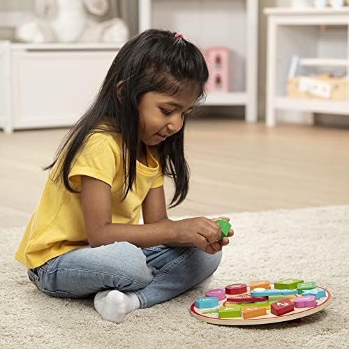 מליסה ודאג צורת מיון שעון-עץ חינוכי צעצוע-ללמוד לספר זמן שעון צעצוע לילדים 3+
