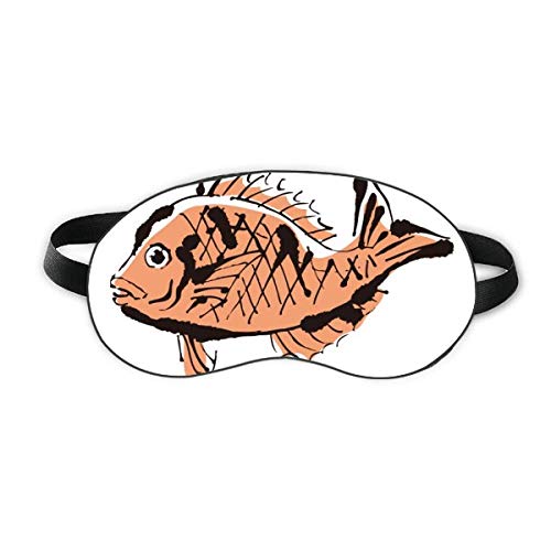 חיה דגים מצוירת מגן שינה מגן עיניים רכה לילה כיסוי גוון כיסוי עיניים