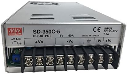 MW ממוצע היטב SD-350C-5 5V 57A סגור ממיר DC-DC פלט יחיד
