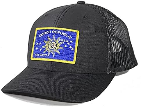 מולדת טיז גברים של מפתח מערב פלורידה קונכייה רפובליקה דגל תיקון נהג משאית כובע