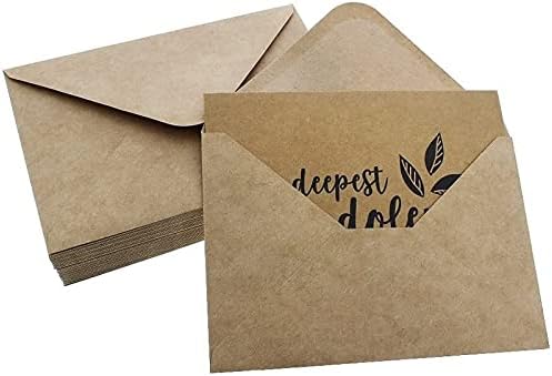 יובל קראפט נייר ריק אהדה כרטיסי עם מעטפות, 6 עיצובים