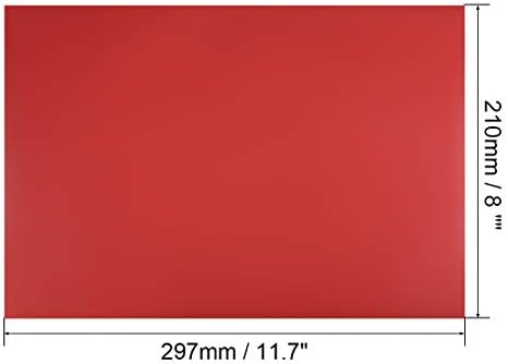 UXCell 5 PCS יבש מחיקה רצועה מגנטית 11.7 x 8 תוויות גיליון מגנטיות מדבקות אדום הניתנות לאדום למקרר ומלאכה