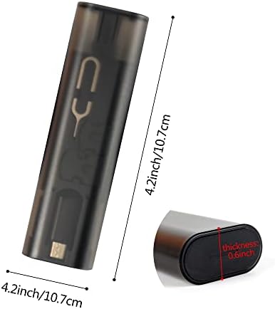 מתאם USB של Evron Multi Case Case Set 2PC SET, תיבת גאדג'טים של כבלים מיקרו USB עם עמדת טלפון, USB C ל- Micro