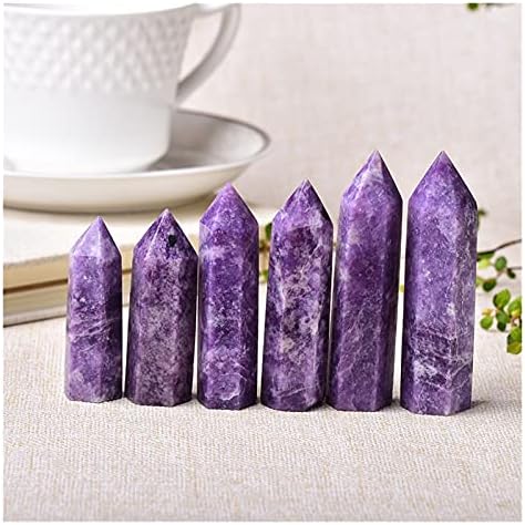 Seewoode AG216 Natural Lapidolite Crystal Point קישוט מינל