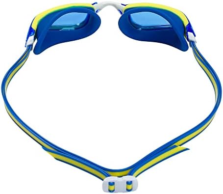 Aquasphere Fastlane Unisex משקפי שחייה - מיוצרים באיטליה - מערכת רצועה פטנט, גשר אף מתכוונן