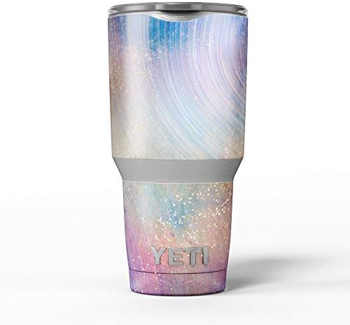עיצוב Skinz משטח שרוט עניבה המסתחרר - ערכת עטיפת ויניל מדבקות עור תואמת עם כוסות הכוס הקירור יותר של Yeti