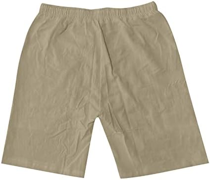 מכנסי פשתן כותנה של Wenkomg1, מכנסי פשתן כותנה, מכנסי חוף נושמים קלים משקל נושם קיץ מודפסים מכנסיים