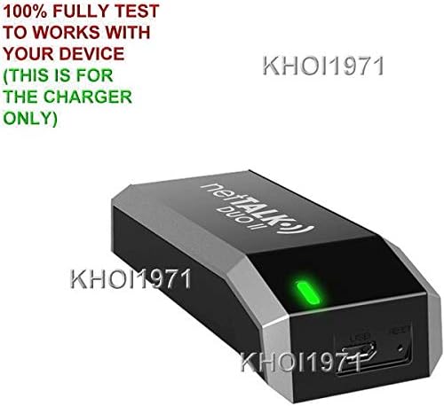 Khoi1971 ® מתאם חשמל קיר AC תואם לצמד Nettalk II 2 WOIP טלפון טלפון מטען AC מתאם לא נוצר או נמכר על ידי