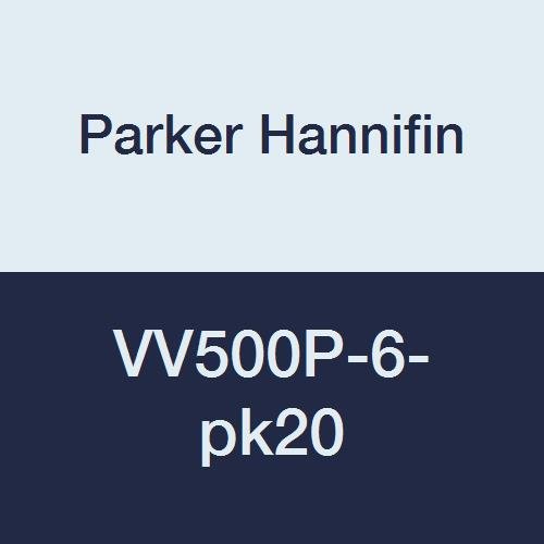 פארקר חניפין VV500P-6-PK20 שסתום כדור תעשייתי, חותם PTFE, אוורור, מוטב