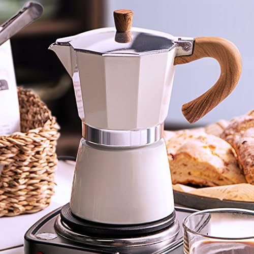 קפה סיר, מוקה סיר איטלקי מכונת קפה 6 כוס/10 עוז כיריים אספרסו יצרנית עבור גז או חשמלי קרמיקה כיריים