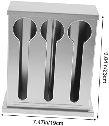 קופסת אחסון של Upkoch Spoon קופסת אחסון רב-פונקציונלית מארגן מכשירי מטבח מארגן נירוסטה מחזיק כלים מחזיק