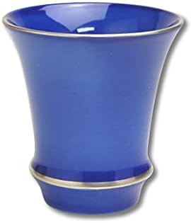 גביע סאקה קרמיקה יפנית אריטה אימארי כלי מיוצר ביפן חרסינה רורי כחול