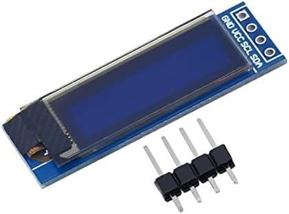JUNNIU 1PCS 0.91 אינץ 'מודול OLED 0.91 אינץ' לבן/כחול OLED 128x32 OLED LCD LED מודול תצוגת 0.91 IIC תקשורת