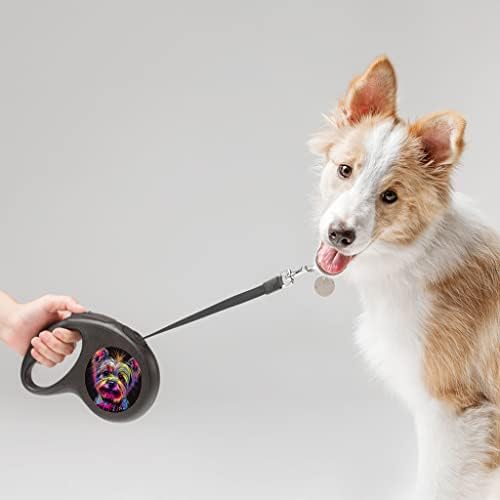 יורקשייר טרייר רצועה מחמד נשלף - רצועת רצועה של פופ ארט - רצועת כלבים מודפסת - 118 אינץ '