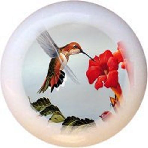 עיצוב Hummingbird 1540 ציפורים מגירת קרמיקה מושכת ידיות ארון