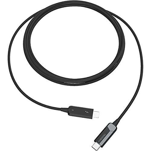 כבלים אופטיים על ידי Corning Thunderbolt 3 כבל אופטי זכר מסוג USB-C, 5M