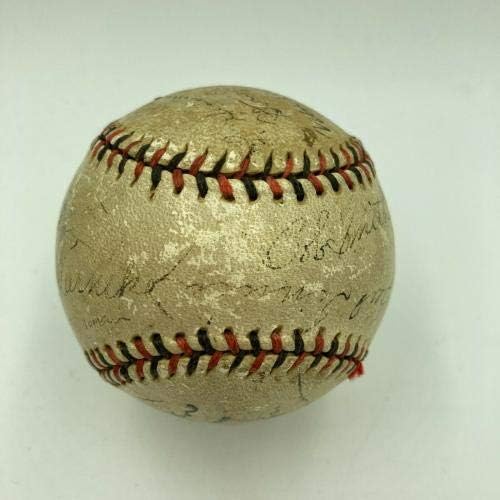 1932 קבוצת אלופי הליגה הלאומית של שיקגו קאבס חתמה על בייסבול JSA COA - כדורי בייסבול עם חתימה