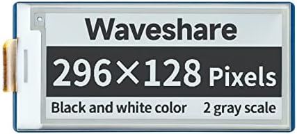 WAVESHARE 2.9 אינץ 'נייר E-Paper E-DIGE מודול לתצוגה של Raspberry Pi Pico 296 × 128 פיקסלים שחור/לבן