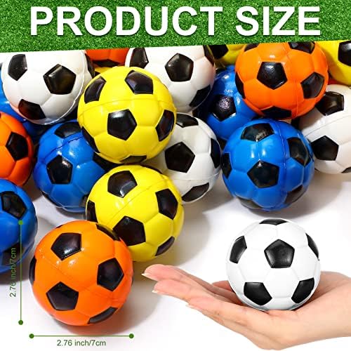 24 חלקים 2.7 כדורי לחץ מיני כדורגל כדורי ספורט ספורט קטן כדורי קצף כדורגל מסיבת כדורגל מעדיפה צעצועי