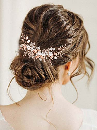 חתונה כלה פרח חתונה בגימור כסף קריסטל פרל שיער גפן צמת כיסויי ראש כלה שיער אביזרי עבור נשים ובנות