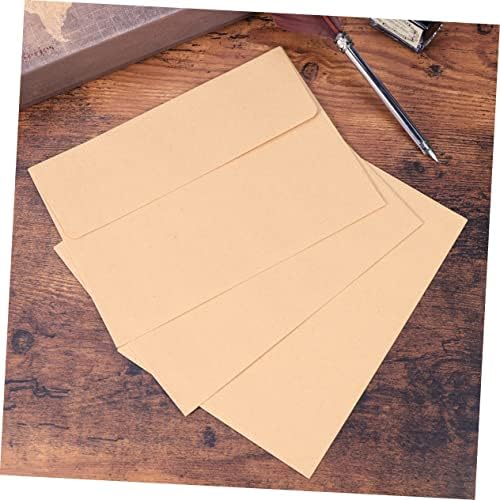 סטובוק 50 יחידות מעטפות ריקות כרטיסים ריקים עם מעטפות מעטפות קלף קראפט מעטפה למכתבים ב13 מעטפה