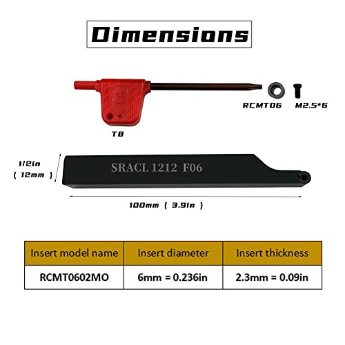 Zouzmin 1/2 SRACR/L1212 H06+10PC R3 תוספות מחזיקי מחזיקה של מחזיקי סיבוב 90 מעלות מחזיקה מפנה ופרופיל