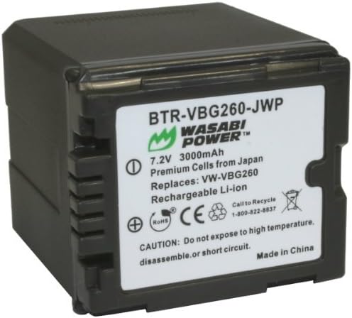 סוללת חשמל Wasabi עבור Panasonic VW-VBG260