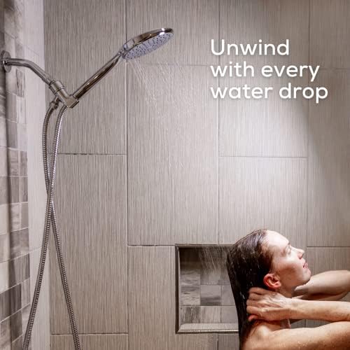 מחזיק ראש מקלחת כף יד של SparkPod - Premium ABS Plastic - 360 מעלות כדור פליז מוצק מסתובב - תואם לצינור בקוטר 7/8