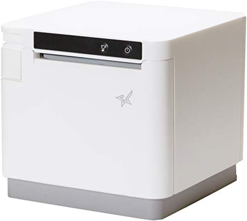 Star Micronics MC-Print3 3 אינץ 'Ethernet / USB / Lightning POS תרמי עם CloudPRNT, Cutter ואספקת חשמל חיצונית-לבן