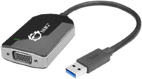 SIIG USB 3.0 ל- VGA Multi Monitor מתאם וידאו למערכות Windows עד 2048x1152