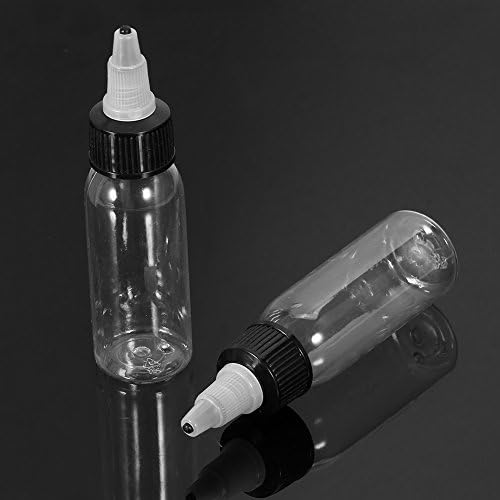 בקבוק קעקוע פלסטיק ריק, בקבוק דיו לקעקוע 30 מיליליטר, עמיד לשימוש אישי ביתי קל משקל ייחודי