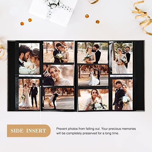 אלבום תמונות Potricher עבור 4x6 1000 תמונות פשתן מכסה ספר תמונות גדול במיוחד לקיבולת למשפחה יום נישואין