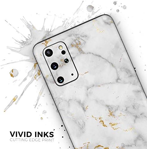עיצוב Skinz שיש ודיגיטלי זהב דיגיטלי כסף V3 מגן מדבקות ויניל עטיפת עור תואם לתואם ל- Samsung Galaxy