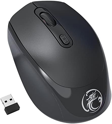 2.4 גרם עכבר אלחוטי למחשב נייד נטענת עכבר מחשב, מצב כפול עכבר בלוטות', חיבור רב מכשירים עכבר שקט עכברים ארגונומיים
