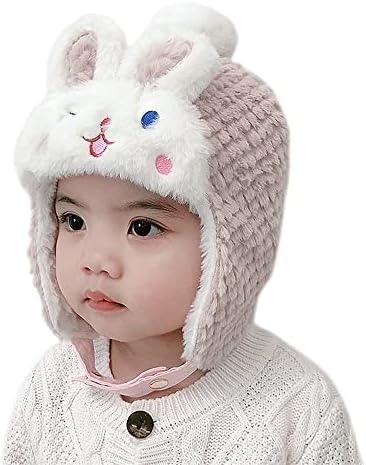 XYX סרוגה אוזניים כובעי פליס כובע כובע חורף כובעי סריגה חמים לפעוטות תינוקות ובנים תינוקות