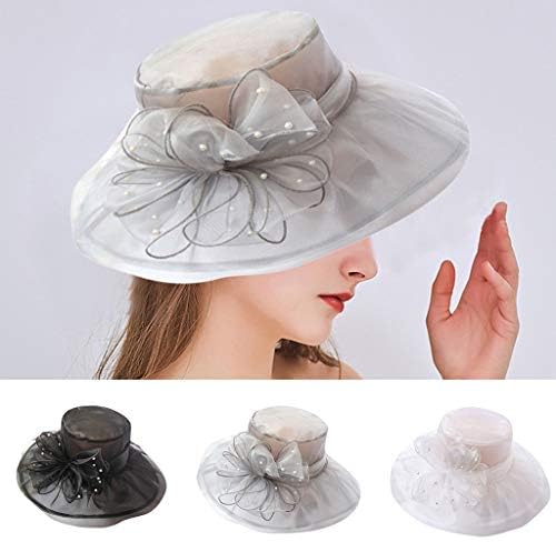 נשים תחרה רטרו כובעי תה חתונה כובע כלה כלה קצרים שוליים