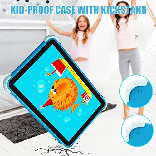 טאבלט של Yinoche Kids Tablet 10.1 אינץ 'טבליות פעוטות אנדרואיד לילדים טבליות לילדים לפעוטות עם מצלמה