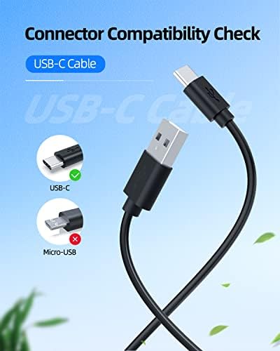 10W USB Type-C מתאם AC מטען מתאים להתאמה לסמסונג-גלקסי- TAB-A7 10.4 / TAB A7 LITE 8.7 כבל אספקת חשמל