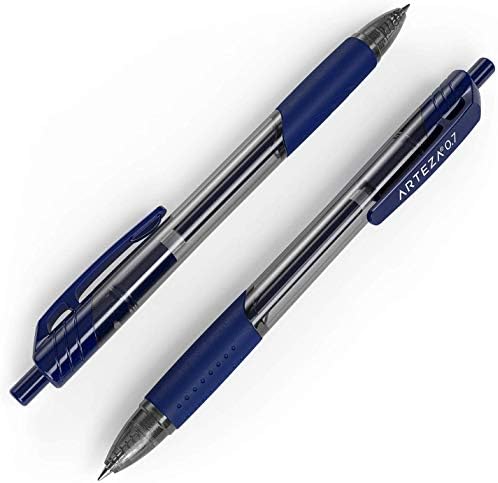 ארטזה ג ' ל עטים, חבילה של 50 כחול רולר כדור עטים, מהיר ייבוש דיו, 0.7 ממ בינוני נקודה, ציוד