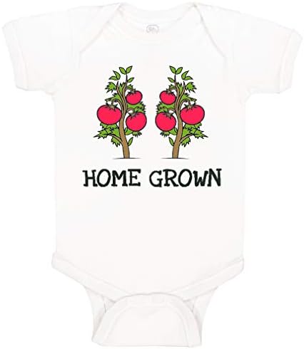 תביעת גוף תינוקות בהתאמה אישית עגבניות אדומות טקסט שחור בית בוגר בגדי ילד וילדות מצחיקים