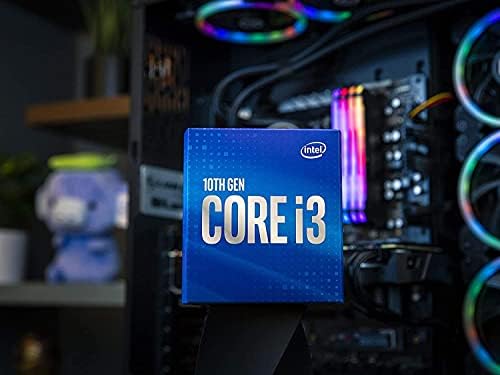 Intel Core I3-10100 מעבד שולחן עבודה 4 ליבות עד 4.3 ג'יגה הרץ LGA1200 65W, מספר דגם: BX8070110100