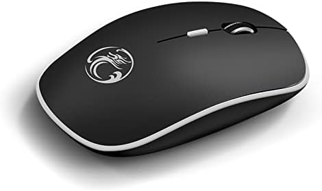 אלחוטי עכבר 2.4 גרם חרישי עכבר עם מקלט נייד מחשב עכברים למחשב לוח מחשב נייד עם חלונות מערכת 8