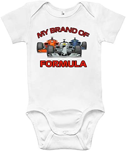 בגד גוף לתינוקות - המותג שלי של פורמולה מירוץ בגדי תינוקות לבנים ולבנות