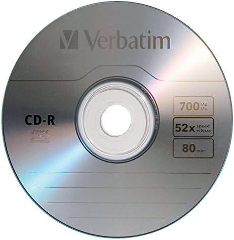 דיסקים ריקים של CD -R מילוליים 700MB 80 דקות 52x דיסק הניתן להקלטה לנתונים ומוזיקה - 10 pk