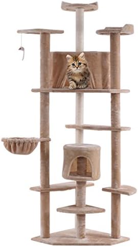 בז 'חדש 80 חתול עץ הדירה ריהוט שריטה הודעה לחיות מחמד בית