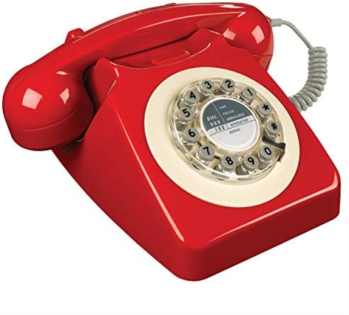 עץ פראי 746 טלפון, עיצוב רטרו, אדום