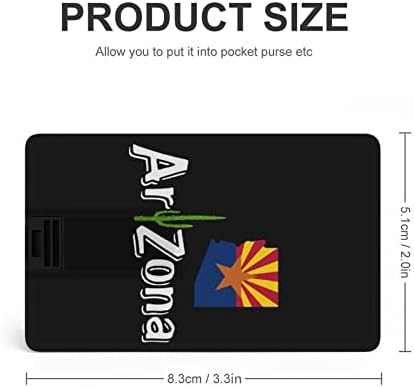 קקטוס אריזונה מפת מפת אשראי כרטיס בנק USB כונני פלאש ניידים זיכרון נייד כונן אחסון מפתח 32 גרם