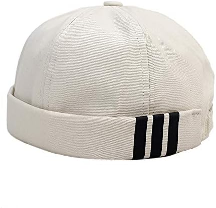 כובע שעון של אנטורי גופיות מגולגל כובע נמל נמל רטרו רטרו -גב כובע Docker Docker