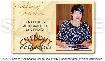 Lena Headey חתימה 8x10 שרה קונור כרוניקות פרומו צילום