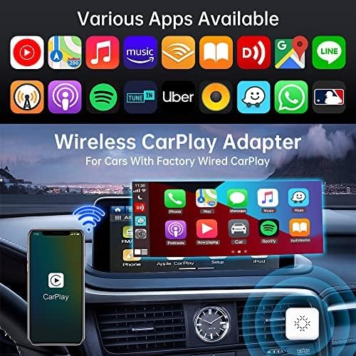 Carlinkit Wireless Wireless Carplay, Carplay Mini Dongleonly תואם למכונית מובנית של Apple CarPlay של